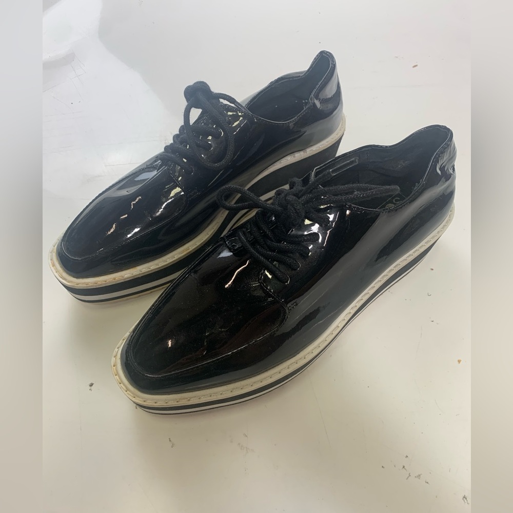 Sol Sana black lace up shoes size 6.5